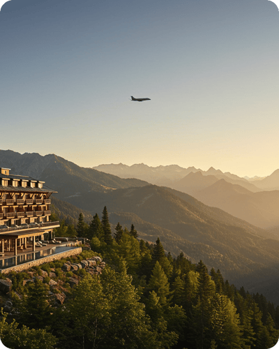 Private Jet Charter Flying Resort